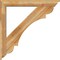 Ekena Millwork Olympic Traditional Rough Sawn Bracket w/ Offset Brace, Western Red Cedar, 6"W x 40"D x 40"H BKT0604X40X40OLY01RWR - alternate 4